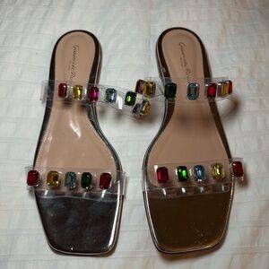 Gianvito Rossi Silver Candy Sandals